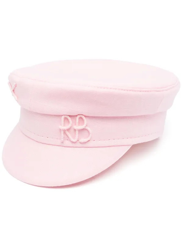 Ruslan Baginskiy embroidered-logo Linen Beret - Farfetch | Farfetch Global