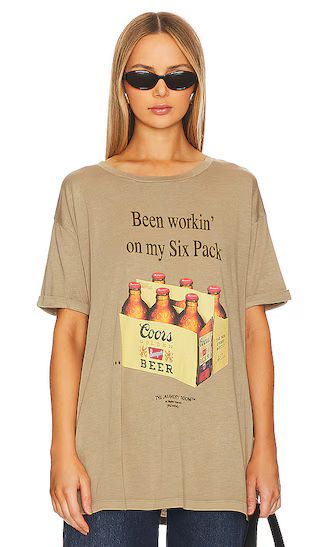 Coors Six Pack Oversized Tee in Camel Gold | Revolve Clothing (Global)
