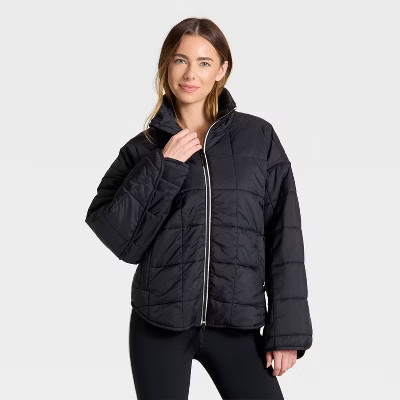Women's Oversized Quilted Puffer Jacket - JoyLab™ | Target