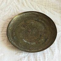 Vintage Small Brass Embossed Decorative Dish Ashtray. Made in England By Kinco. 10 cm Plate. Solid Plate | Etsy (US)