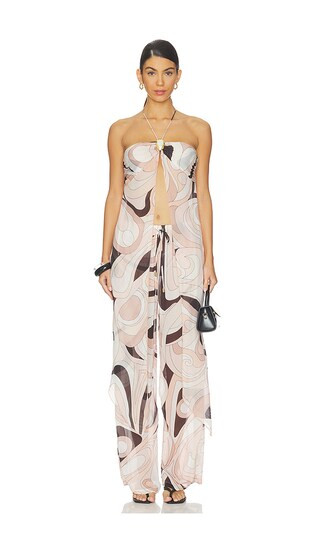 Coral Moonstone Drape Top in Mars Beige | Revolve Clothing (Global)