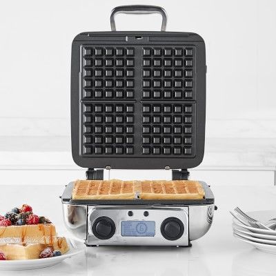 All-Clad 4-Square Digital Gourmet Waffle Maker with Removable Plates | Williams-Sonoma