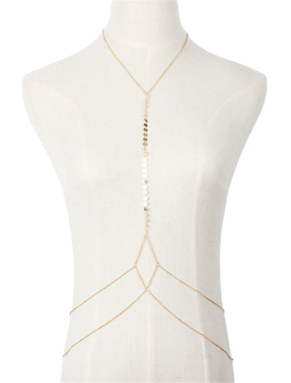 Body Chain Ladies Natural Gothic Women's Body Jewelry For Party Sport Geometrical Copper Friends ... | Light in the Box