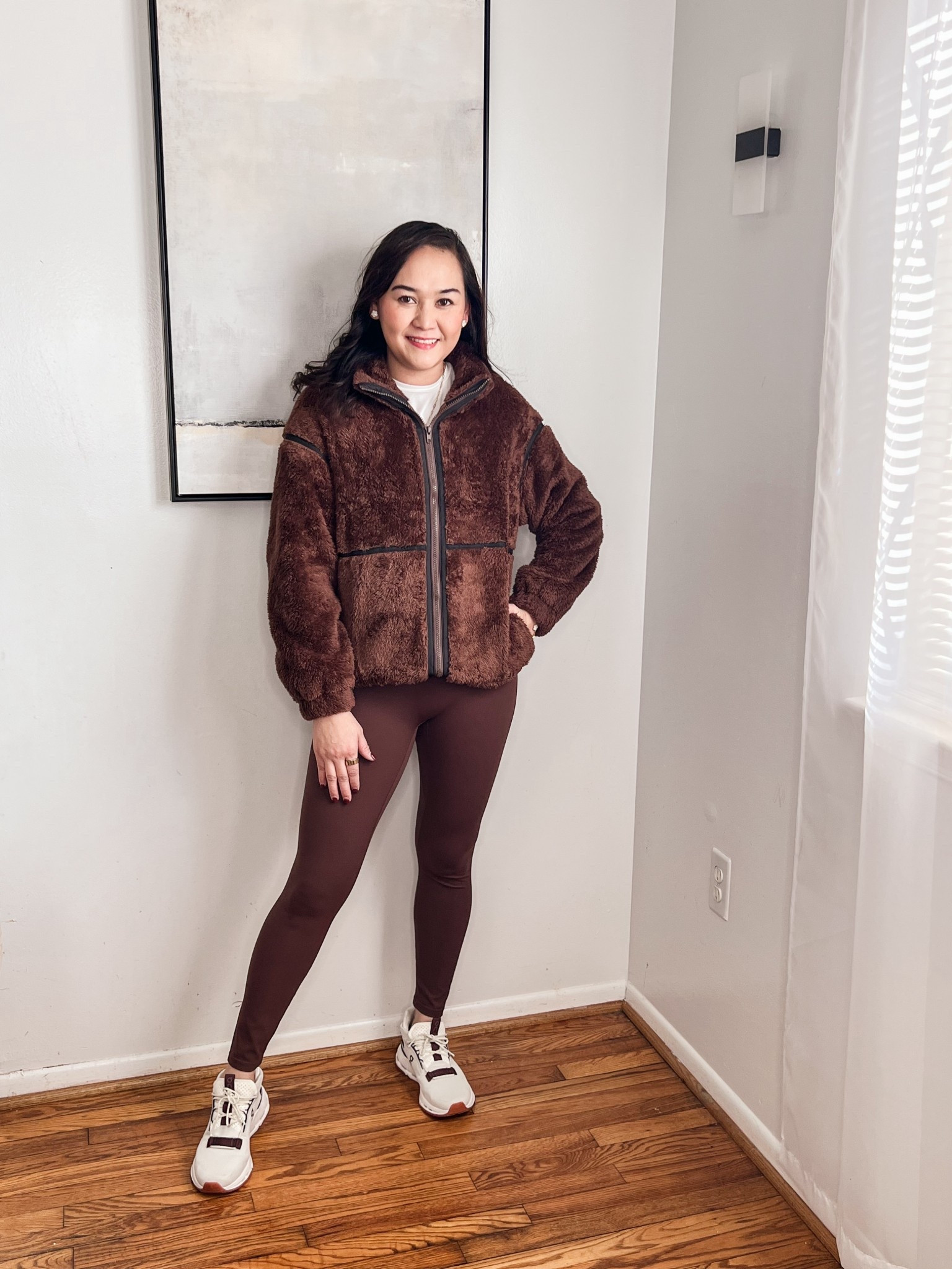 Cozy and comfy Chocolate brown athleisure style 

#LTKdayinmylife #LTKActive #LTKootd