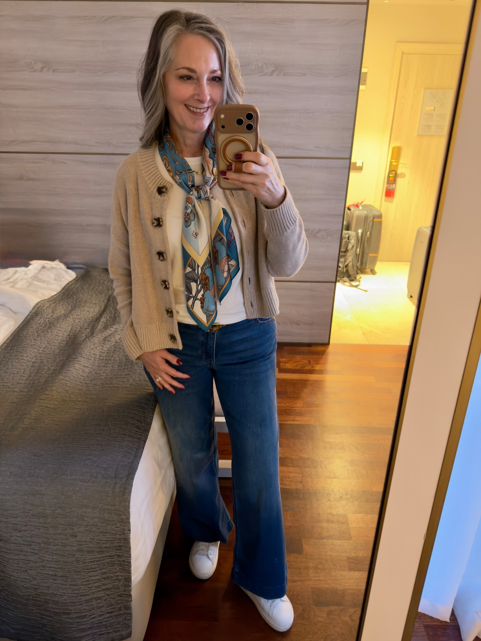 Early fall in Spain and Portugal means layers! This Quince cardigan has been my workhorse this trip! Scarves really change up the look. Faux jewelry is a must for travel. Day 6 with press on nails and still look fabulous! 



#LTKTravel #LTKStyleTip #LTKOver40