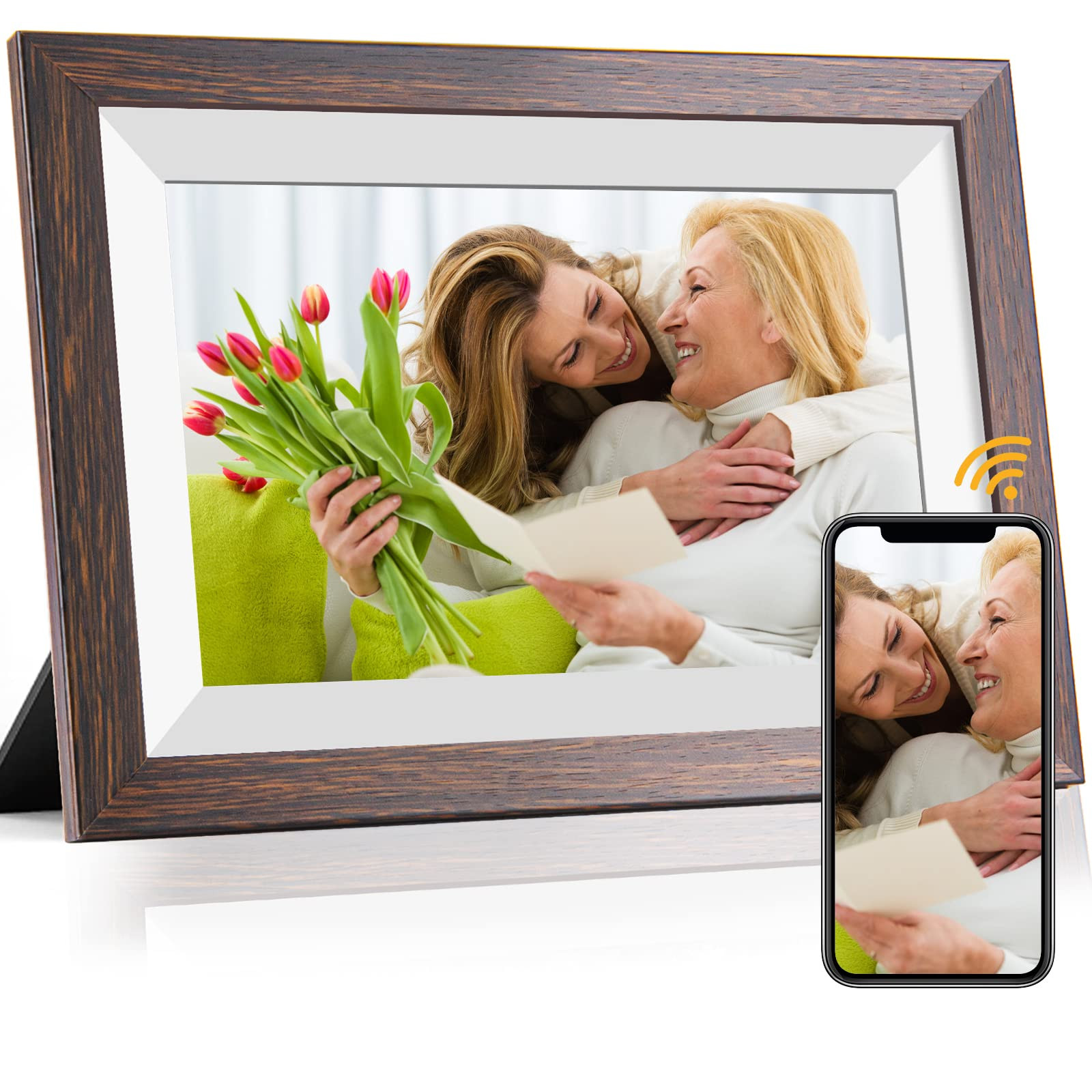 Frameo-Digital-Picture Frame 10.1 Inch Electronic-Digital Photo Frame with IPS Touch Screen HD Di... | Amazon (US)