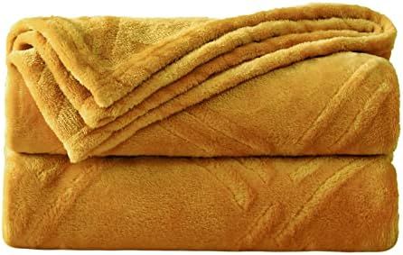 HT&PJ Fleece Throw Blanket Lightweight Cozy Soft Flannel Throws All Seasons Blanket for Bed, Sofa... | Amazon (US)