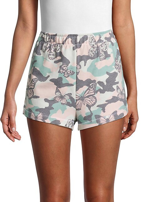 Havi Camo & Butterfly-Print Shorts | Saks Fifth Avenue OFF 5TH