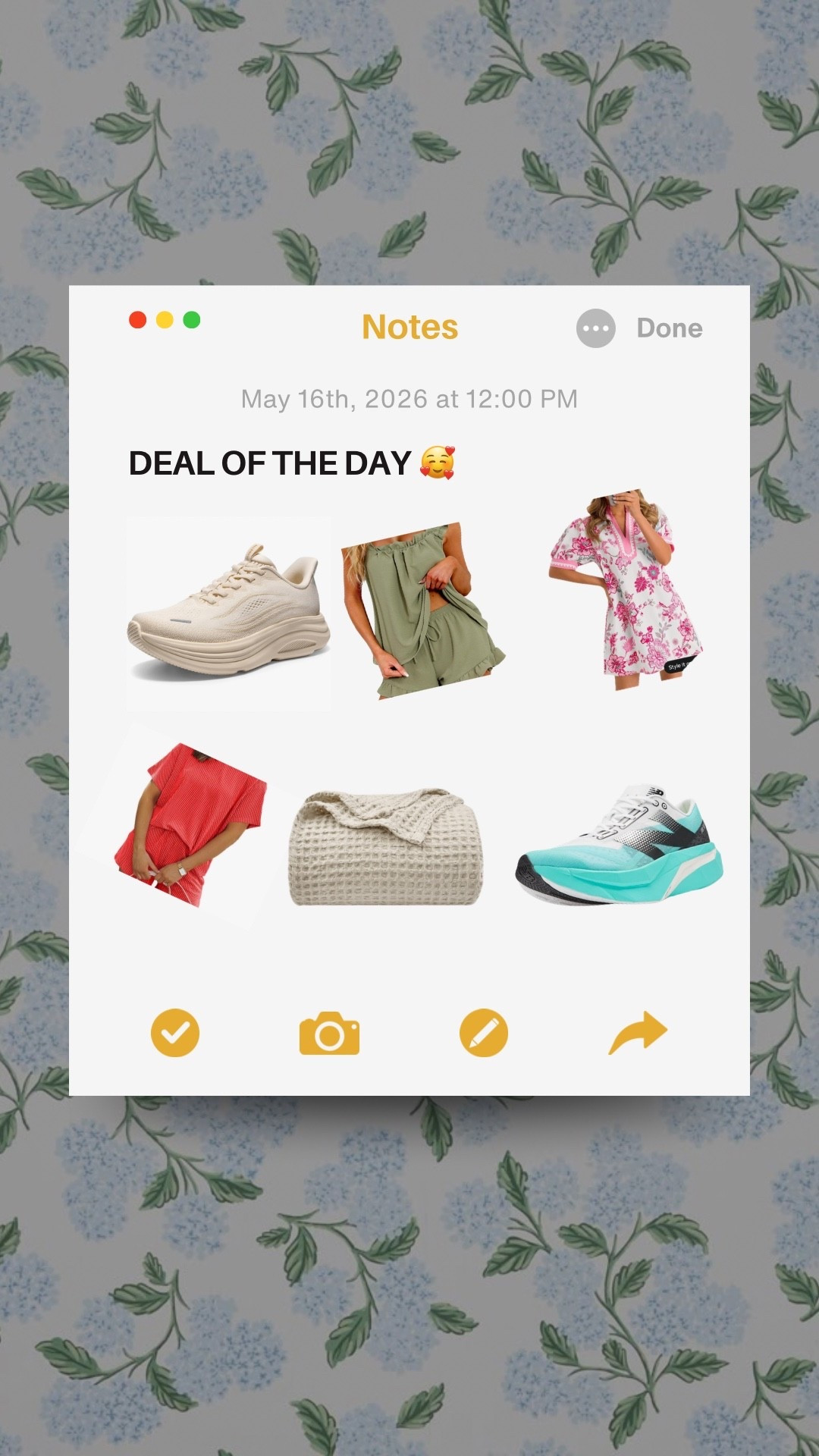 Amazon deal of the day

amazon sets, matching sets, new balance shoes, new balance shoes on sale, cute pj set, floral dress, amazon finds

#LTKootd #LTKSaleAlert #LTKHome