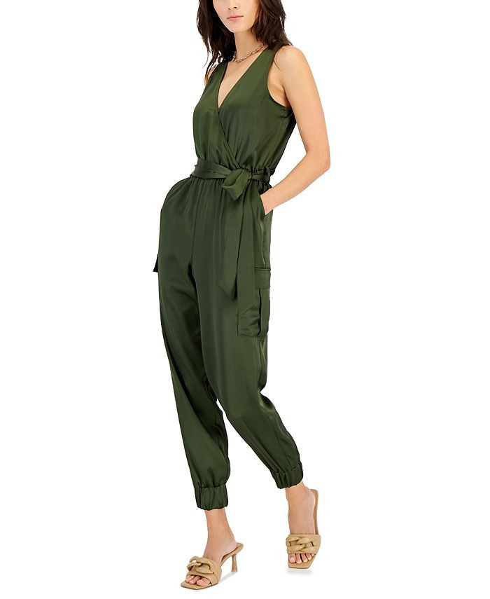 INC International Concepts Women's Satin Halter-Neck Jumpsuit, Created for Macy's & Reviews - Wom... | Macys (US)
