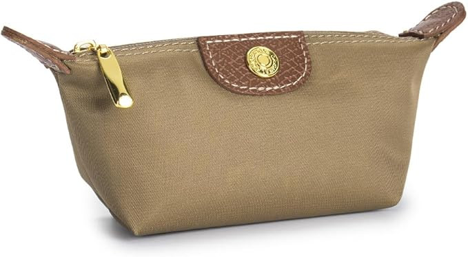 Womens Unique Change Purse Vintage Nylon Zip Coin Wallet Mini Bag (Apricot) | Amazon (US)