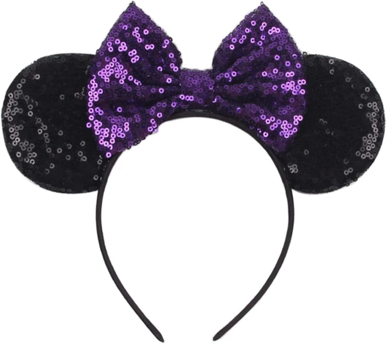 Purple Mickey Ears, Sparkly Mickey Ears, Purple Minnie Ears, Rainbow Ears, Minnie Ears, Rose Gold | Amazon (US)