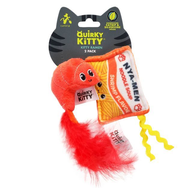 Quirky Kitty Ramen Cat Toy - 2pk | Target