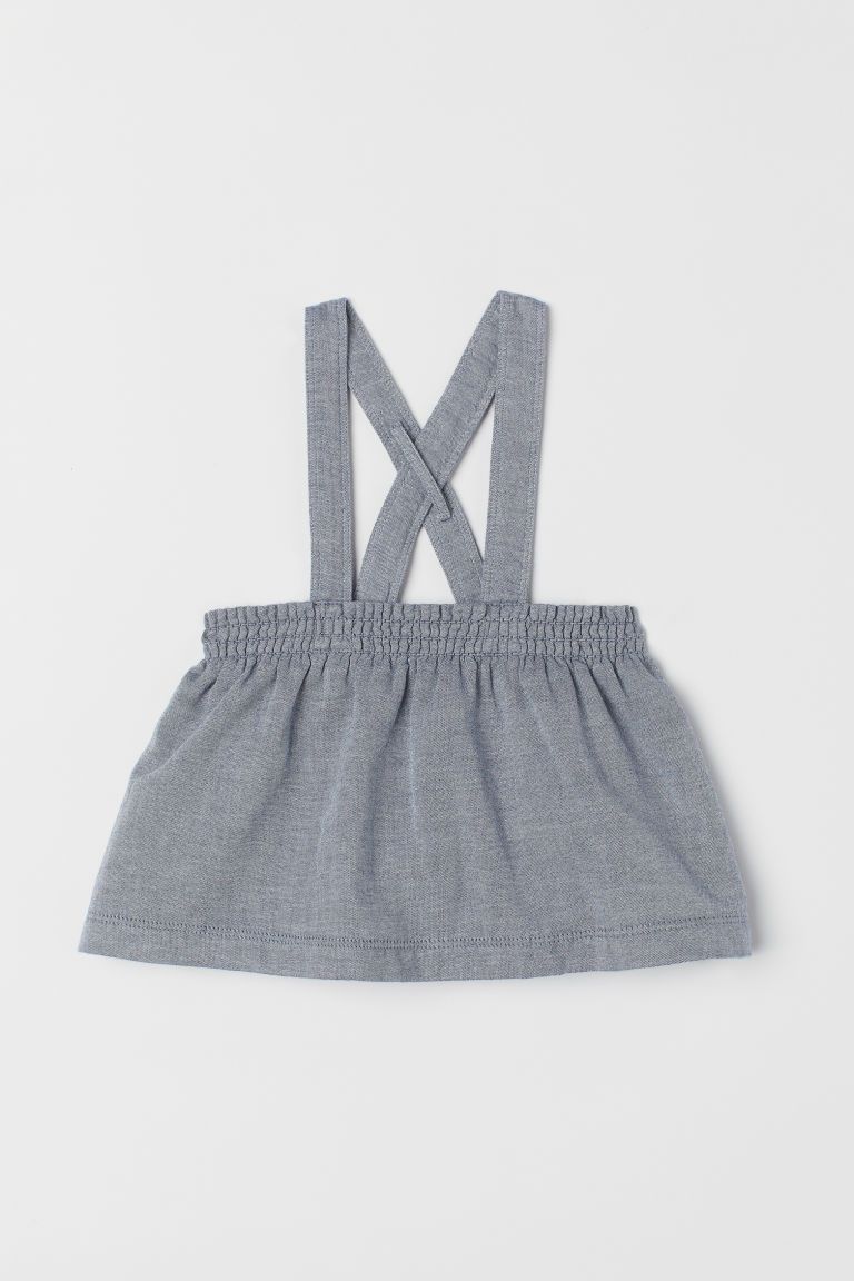 Skirt with Straps - Dark blue/chambray - Kids | H&M US | H&M (US + CA)