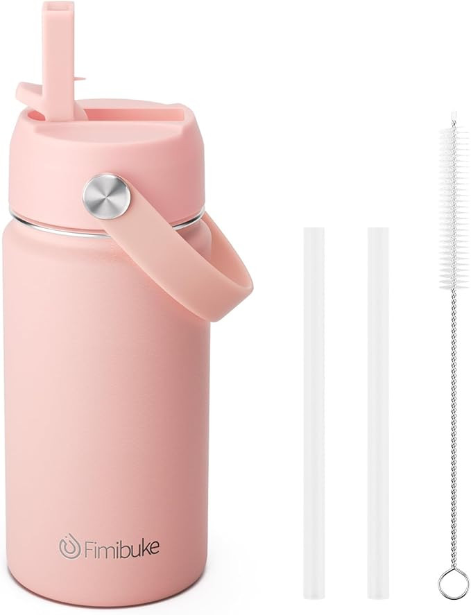Fimibuke 14oz Kids Insulated Water Bottle, 18/8 Stainless Steel Kids Cups | BPA FREE Double Wall ... | Amazon (US)