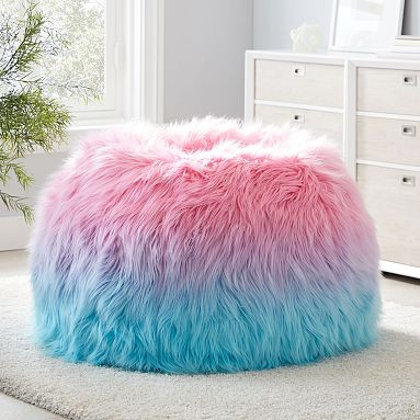 Snowcone Faux-Fur Bean Bag Chair | Pottery Barn Teen | Pottery Barn Teen