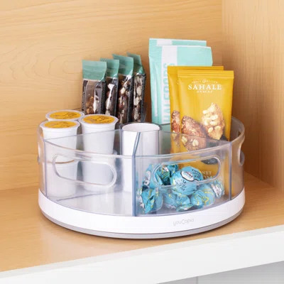 Pantry Organizers YouCopia® Crazy Susan® Turntable with 6 Removable Bins, Divided Lazy Susan Organizer | Wayfair North America