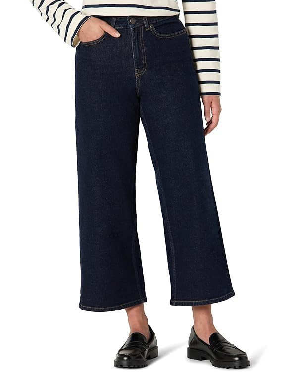Amazon Essentials Women's Low Stretch High-Rise Wide Leg Jean | Amazon (US)
