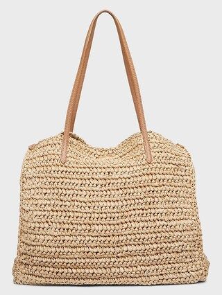 Raffia Tote Bag | Banana Republic Factory