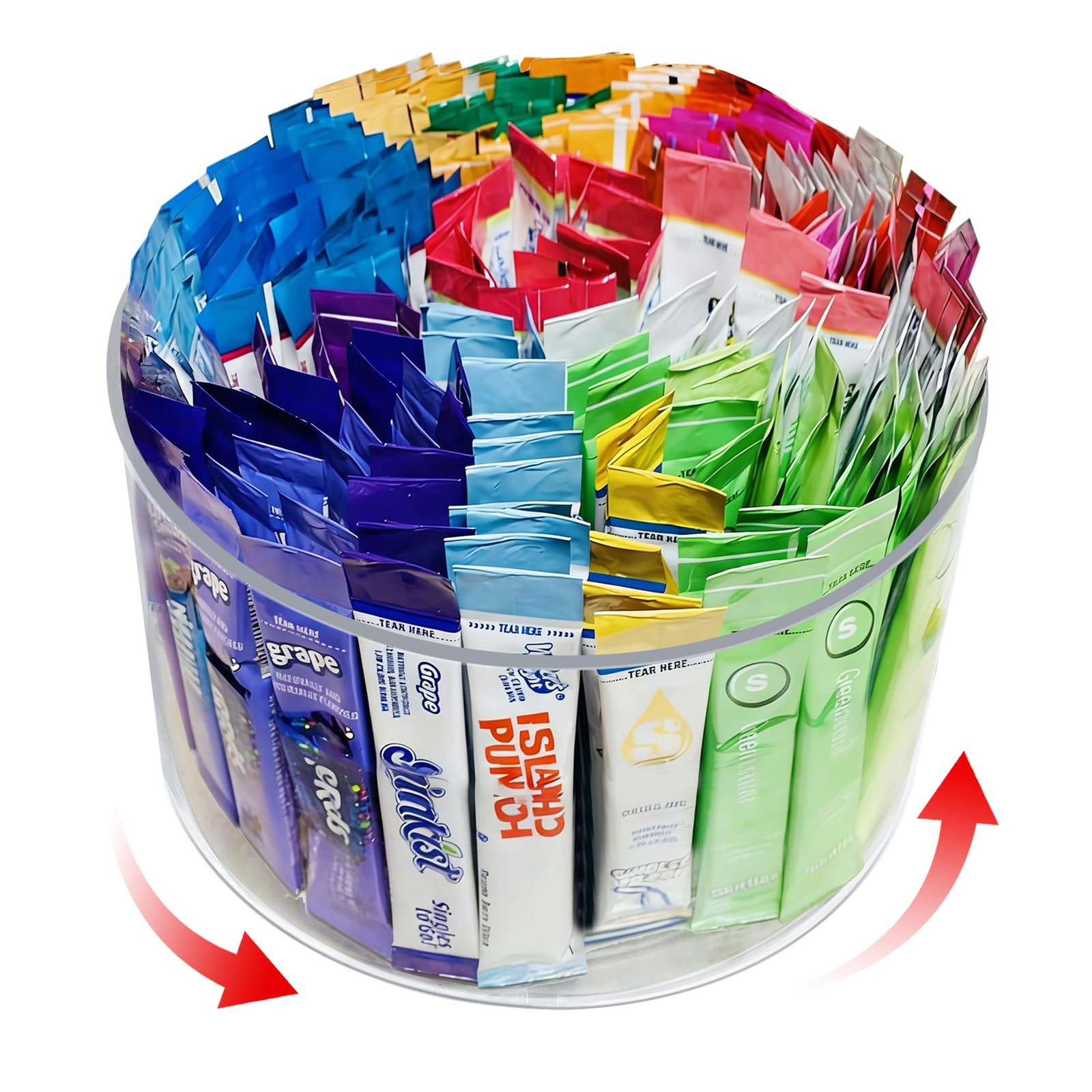 Drink Packet Organizer for Powdered Drink Mix,Powder Packet,Water Packet,Water Flavor Packet,Lazy... | Amazon (US)