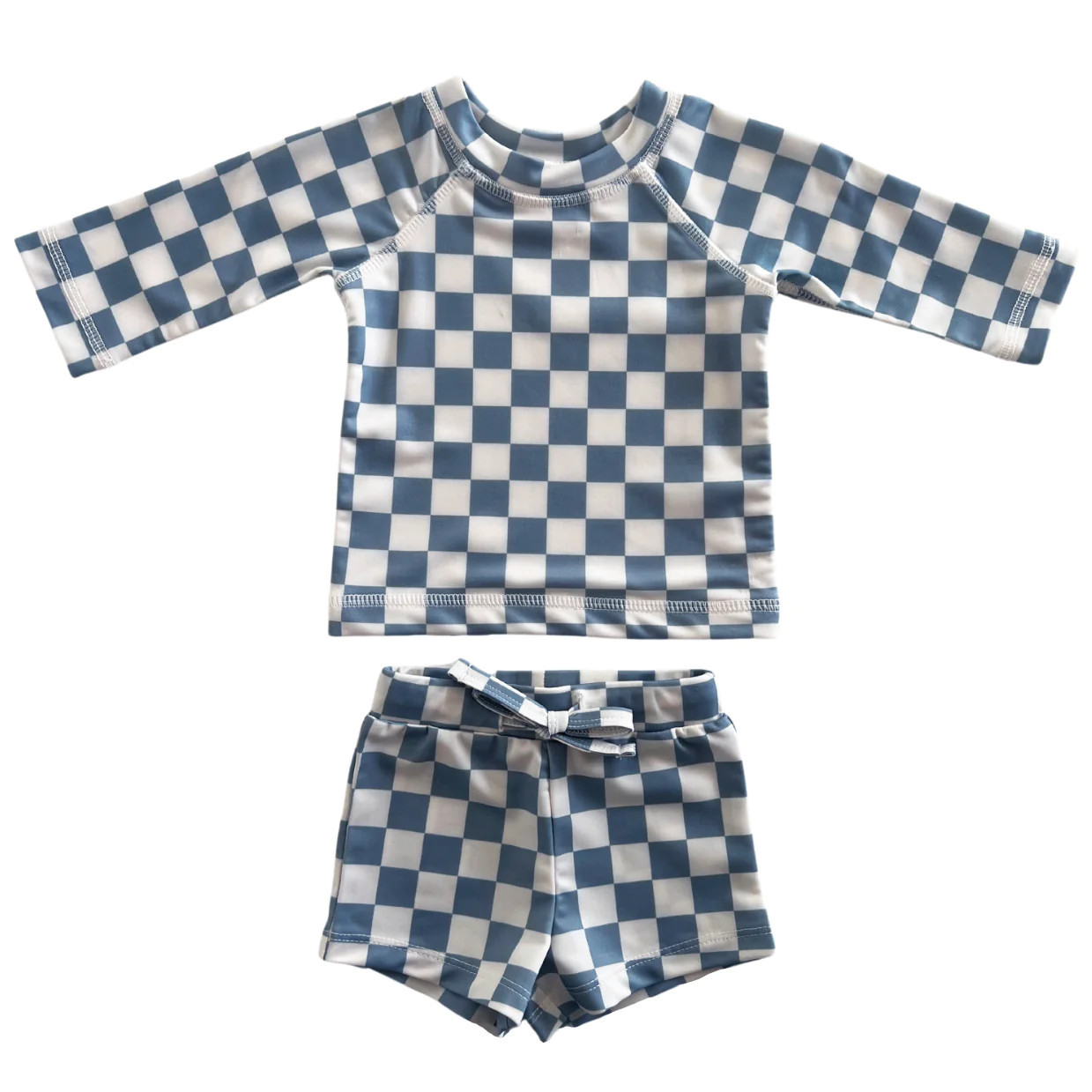 Blueberry Muffin Checkerboard / Mar Rashguard Set / UPF 50+ | SpearmintLOVE