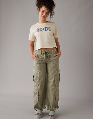 AE Cropped ACDC Graphic T-Shirt | American Eagle Outfitters (US & CA)