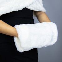 Faux Fur Muff in Ivory, Hand Warmer, Bridal Accessory, Off White Bridesmaid | Etsy (US)