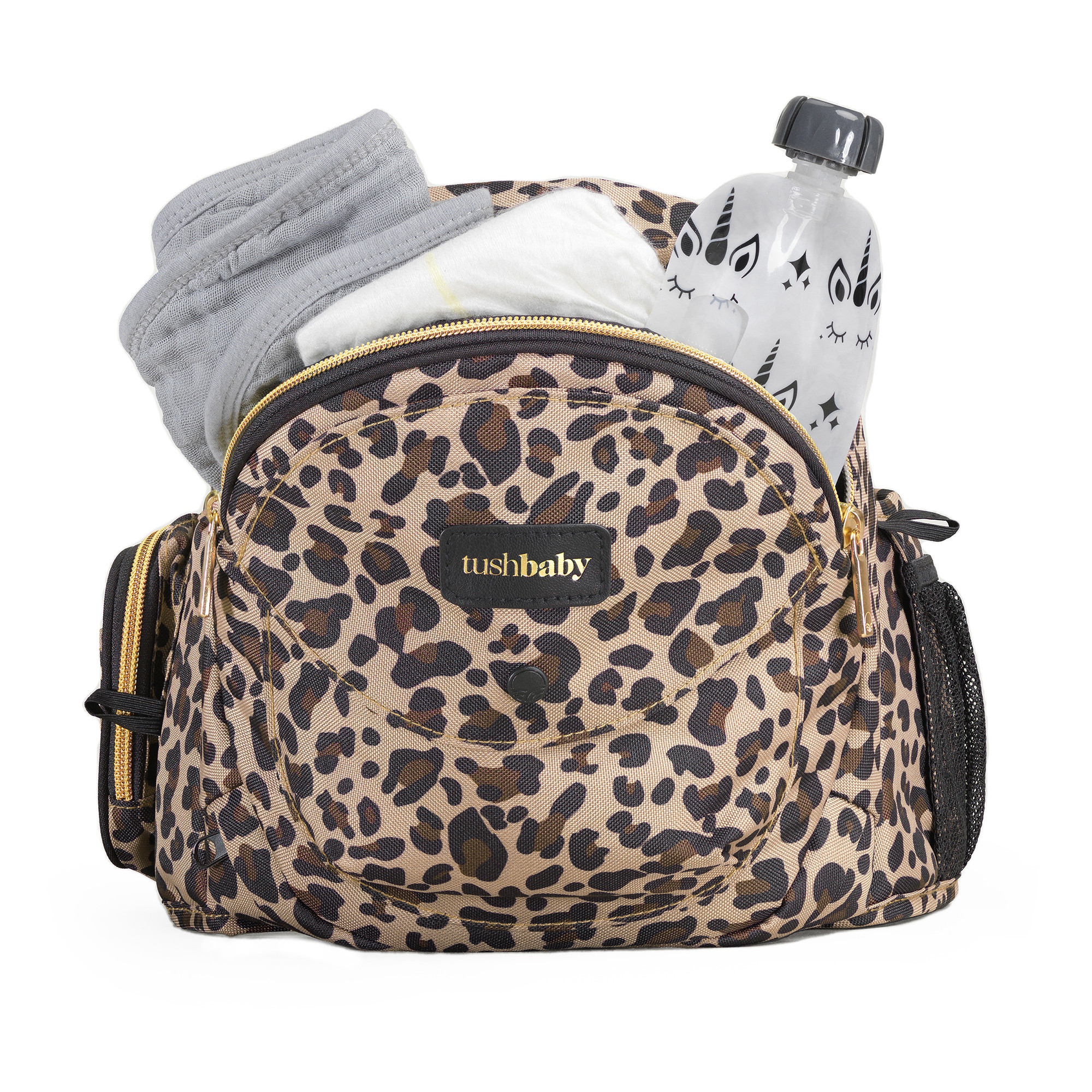 Honest Tushbaby Hip Seat Carrier in Leopard, Breastfeeding | The Honest Company