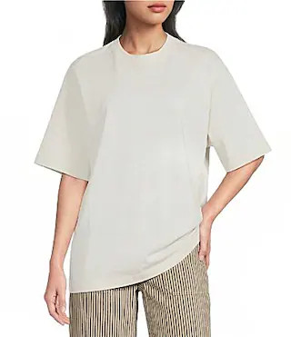 TOPSHOP Knit Heavyweight Interlock Oversized T-Shirt - M | Dillard's