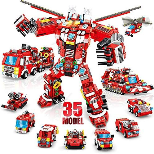 Robot Building Toys for Boys Age 6 7 8 9 10+ Year Old, 836 PCS Creative Construction Truck Blocks... | Amazon (US)