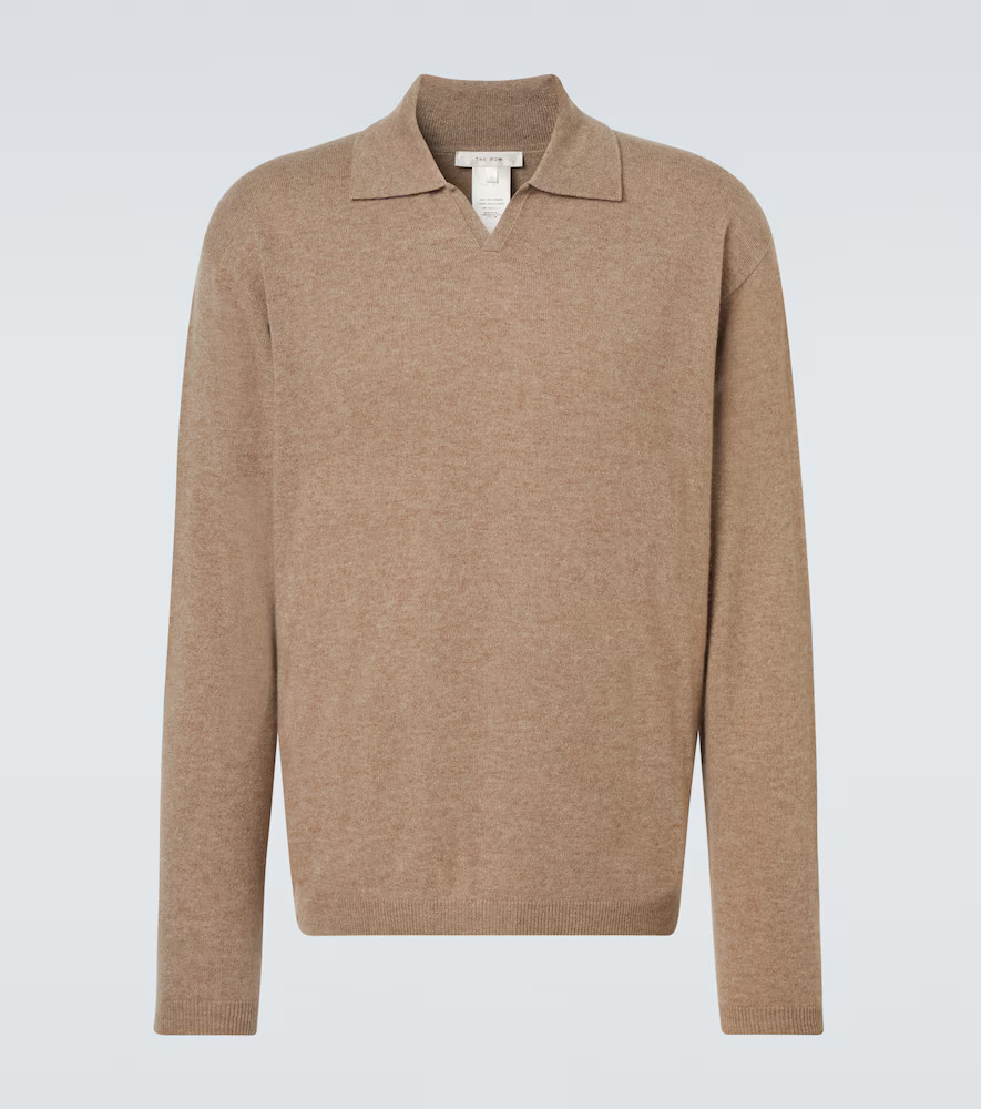 The Row Franz cashmere polo sweater | Mytheresa (US/CA)