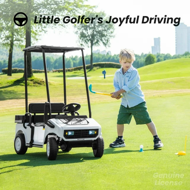 Track 7 24V Ride on Car, Electric Golf Cart with Ceiling, Ride on Truck with Remote Control, Musi... | Walmart (US)