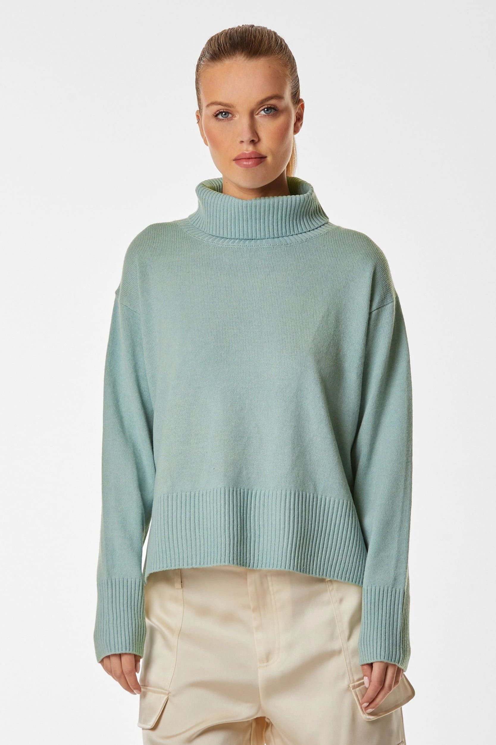 Gia Oversized Sweater - Seafoam | The Noli Shop