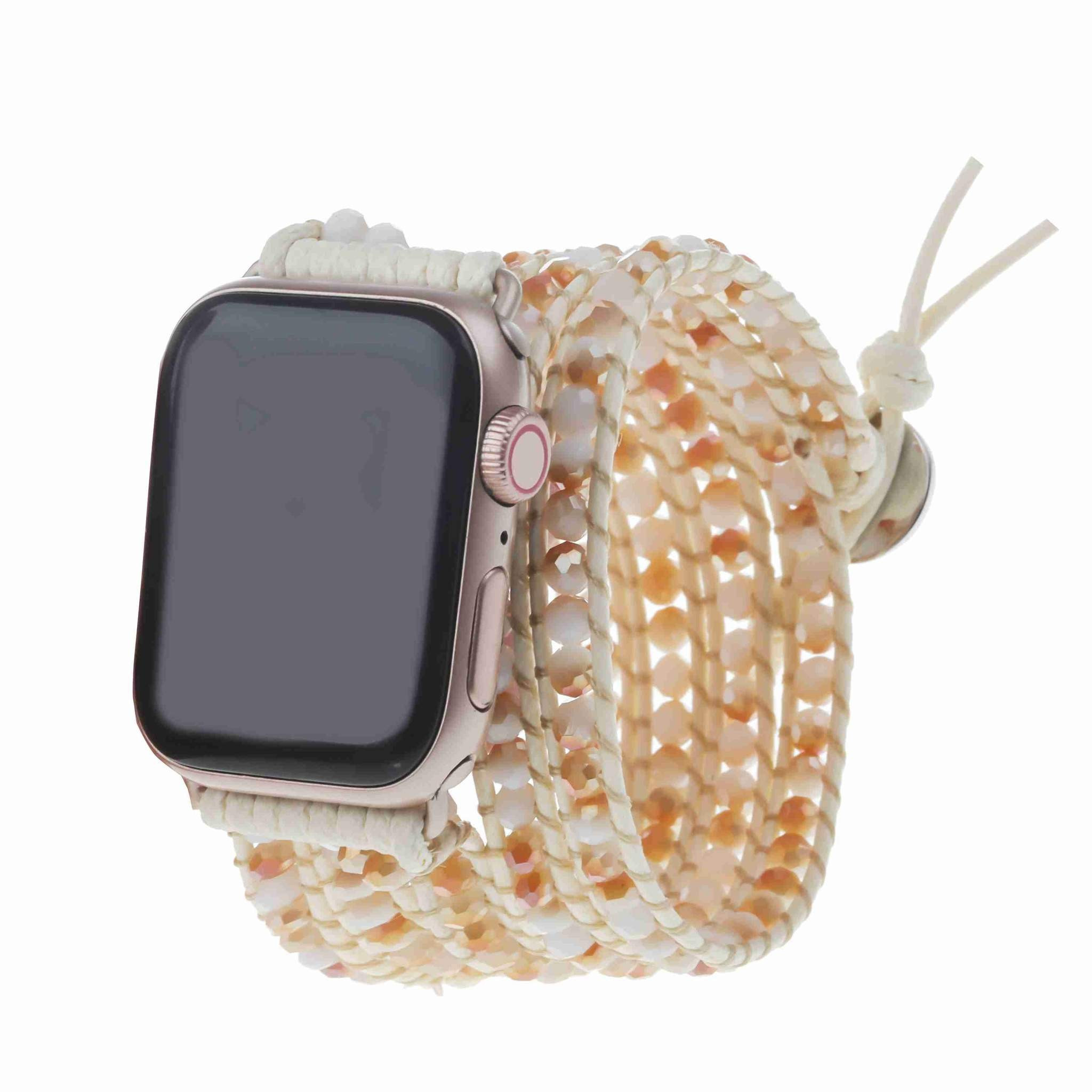 Sunrise on Ivory Apple Watch Strap - Vegan | Victoria Emerson