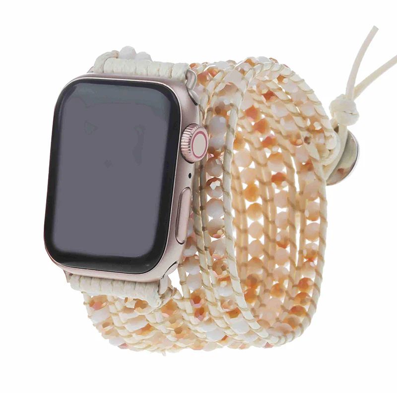 Sunrise on Ivory Apple Watch Strap - Vegan | Victoria Emerson