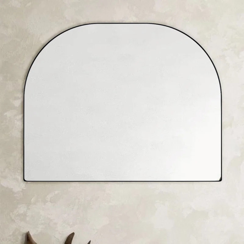 Dezerae Metal Arched Mirror for Mantel, Bathroom | Wayfair North America