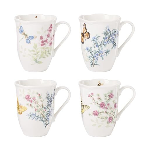 Lenox 897911 Butterfly Meadow Herbs Mugs, Set Of 4 | Amazon (US)