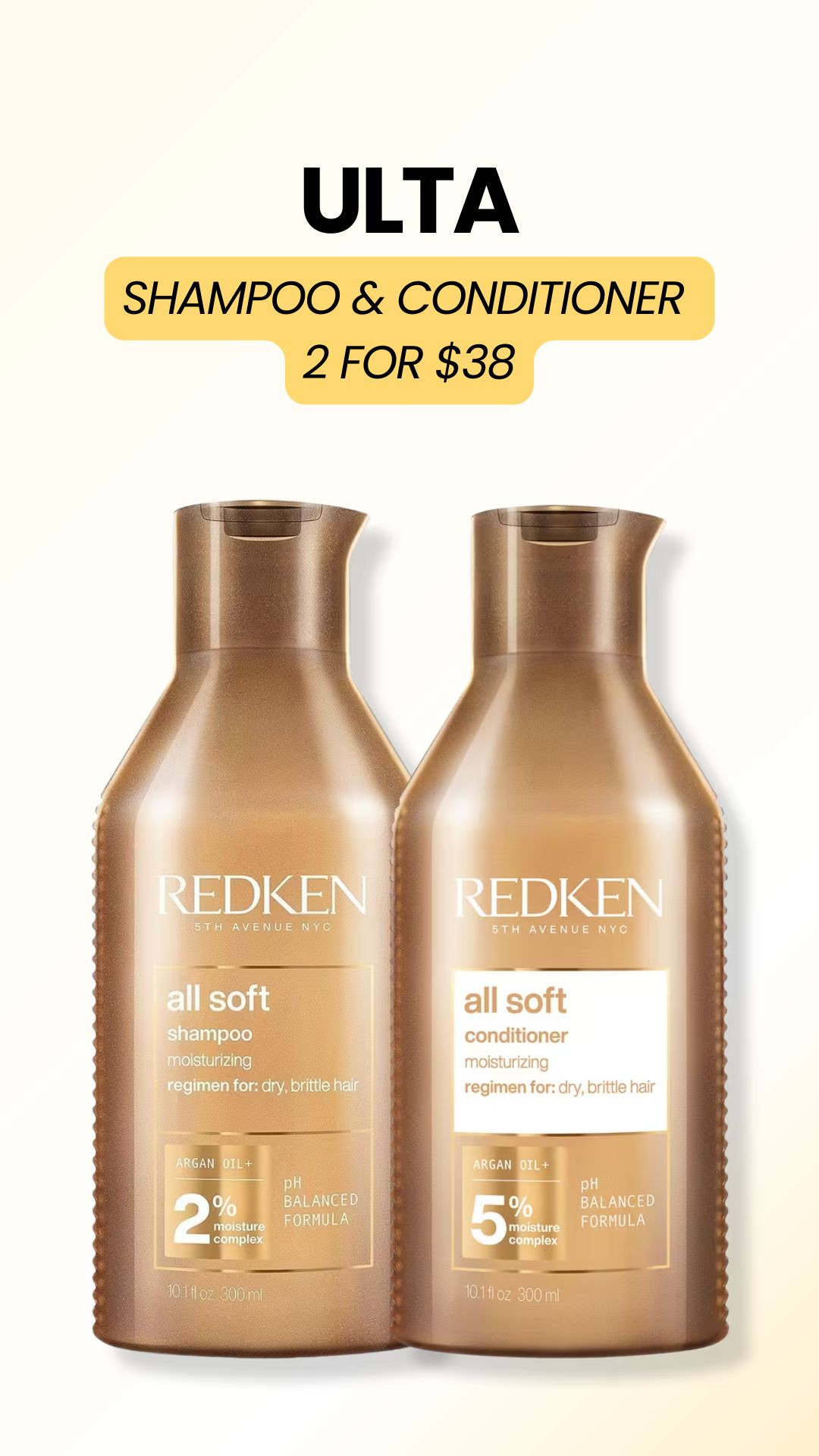 Need to stock up on your favorite Redken shampoo and conditioner? They may be on sale at Ulta this month. Check out their shampoo and conditioner duo sale.  

 #LTKSaleAlert #LTKBeauty