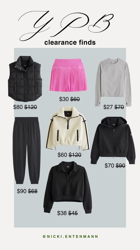 YPB clearance finds! This is a great time to stock up on some colder weather pieces or ones for summer layering!

Abercrombie YPB, activewear, YPB on sale, clearance, hoodies, fitness finds, summer sale 

#LTKsalealert #LTKfitness #LTKActive