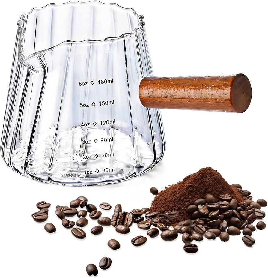 Espresso Measuring Cup, 6 Oz Espresso Shot Glass with ML Scale | Amazon (US)