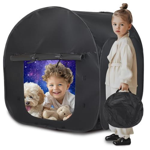 Special Needs Sensory Tent A Calming Hideaway for Children with Autism, Portable pop-up Blackout Sensory Tent That Helps with: SPD, Anxiety, ADHD, Autism, etc | Amazon (US)