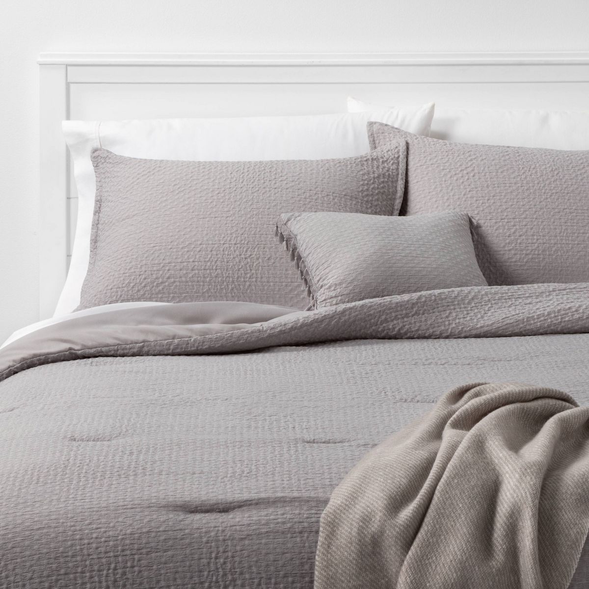 5pc Solid Textured Comforter Set - Threshold™ | Target