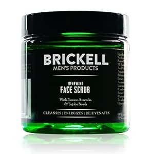Brickell Men's Renewing Face Scrub for Men, Natural and Organic Deep Exfoliating Facial Scrub For... | Amazon (US)