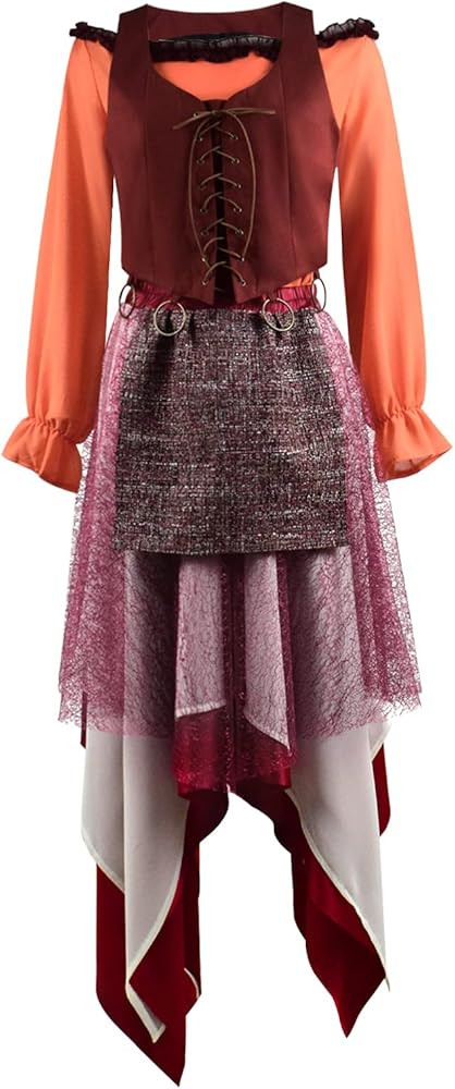 Skycos Winifred Sanderson Cosplay Costume Dress Sarah Mary Sanderson Costume Skirt Outfits for Ha... | Amazon (US)