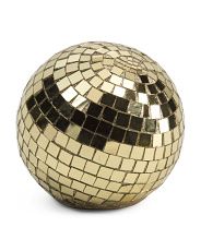 6in Gold Tone Mosaic Ball Table Top | TJ Maxx