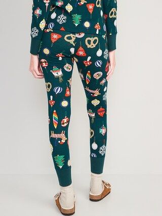 Mid-Rise Matching Printed Pajama Leggings for Women | Old Navy (CA)