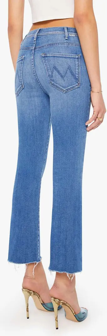 MOTHER The Hustler Fray Ankle Slim Bootcut Jeans | Nordstrom | Nordstrom