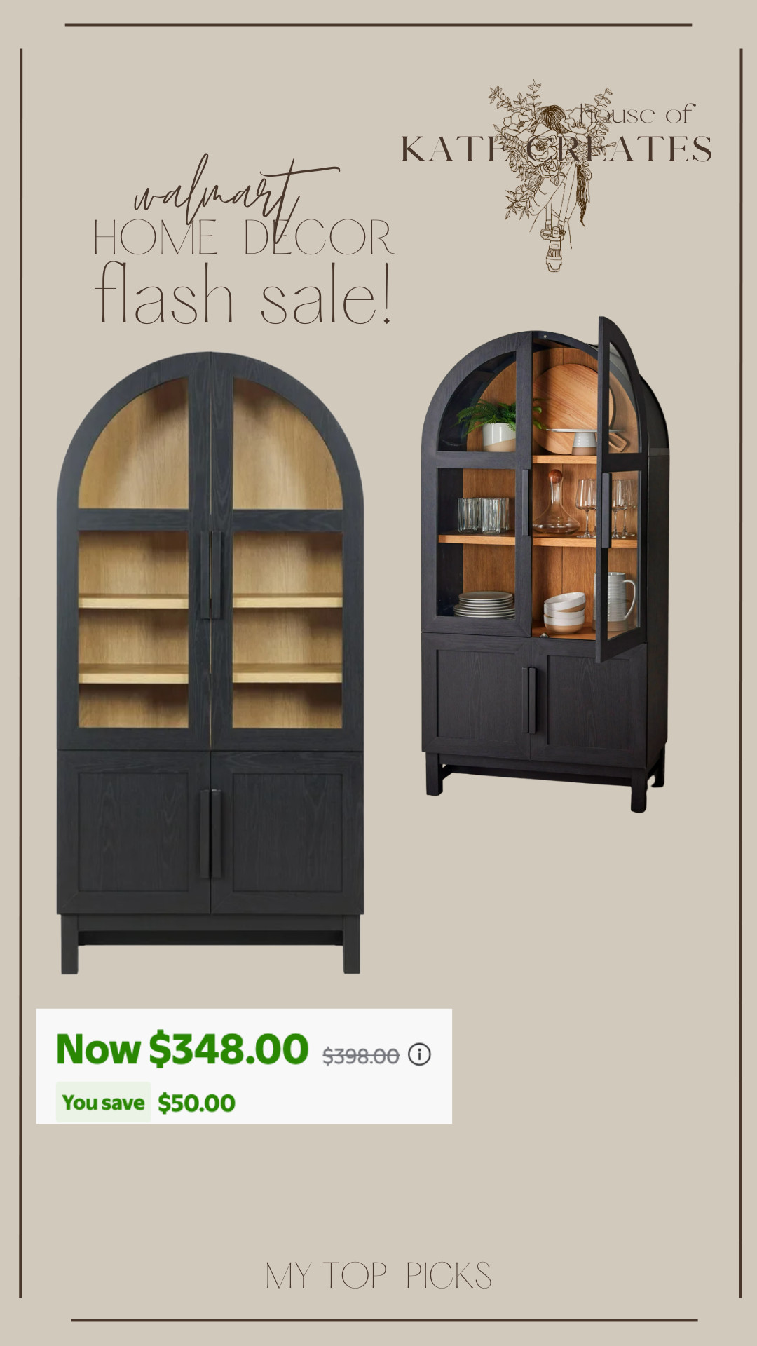 Walmart furniture flash sale! Super cute and affordable accent cabinets! 
#homedecor #walmarthome #accentcabinet 

 #LTKHome