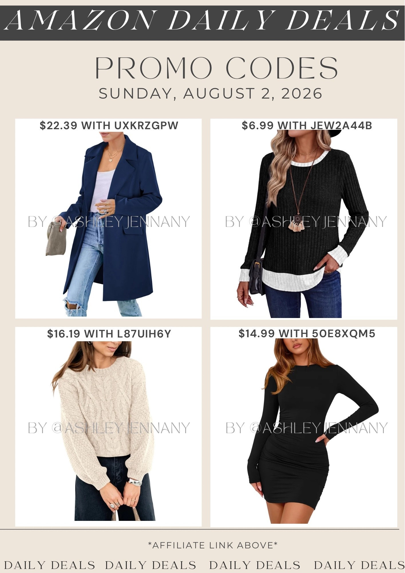 Amazon deals

#LTKSeasonal #LTKMidsize #LTKSaleAlert