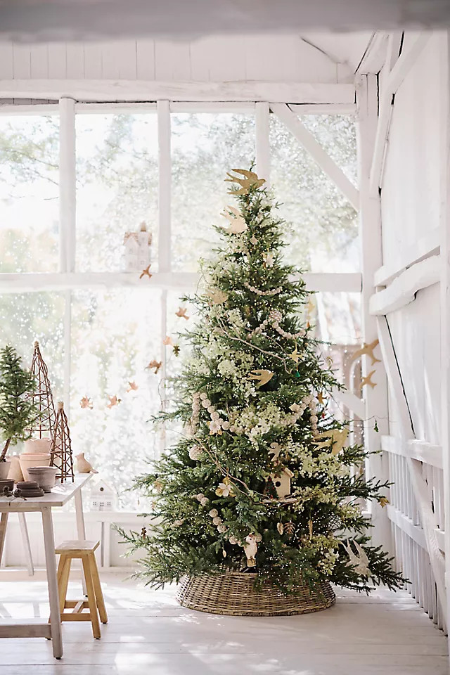 Artificial Pre-Lit Norway Spruce Tree in Green, Size: 7.5 ft at Terrain | Terrain